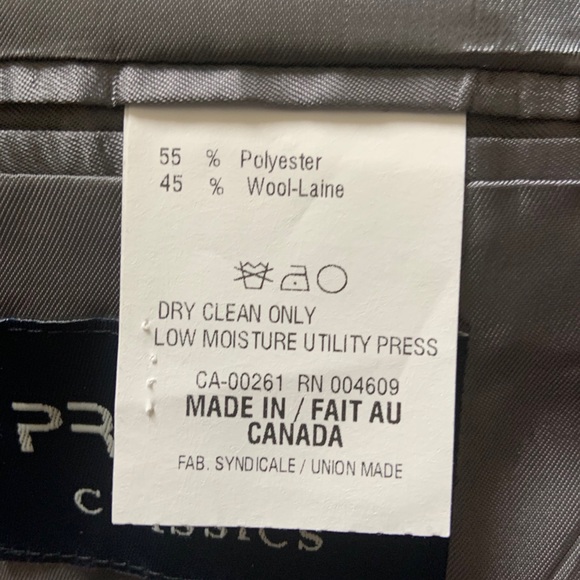 Profilo Classics Mens Blazer Size 40 short Dk Grey - Picture 9 of 9